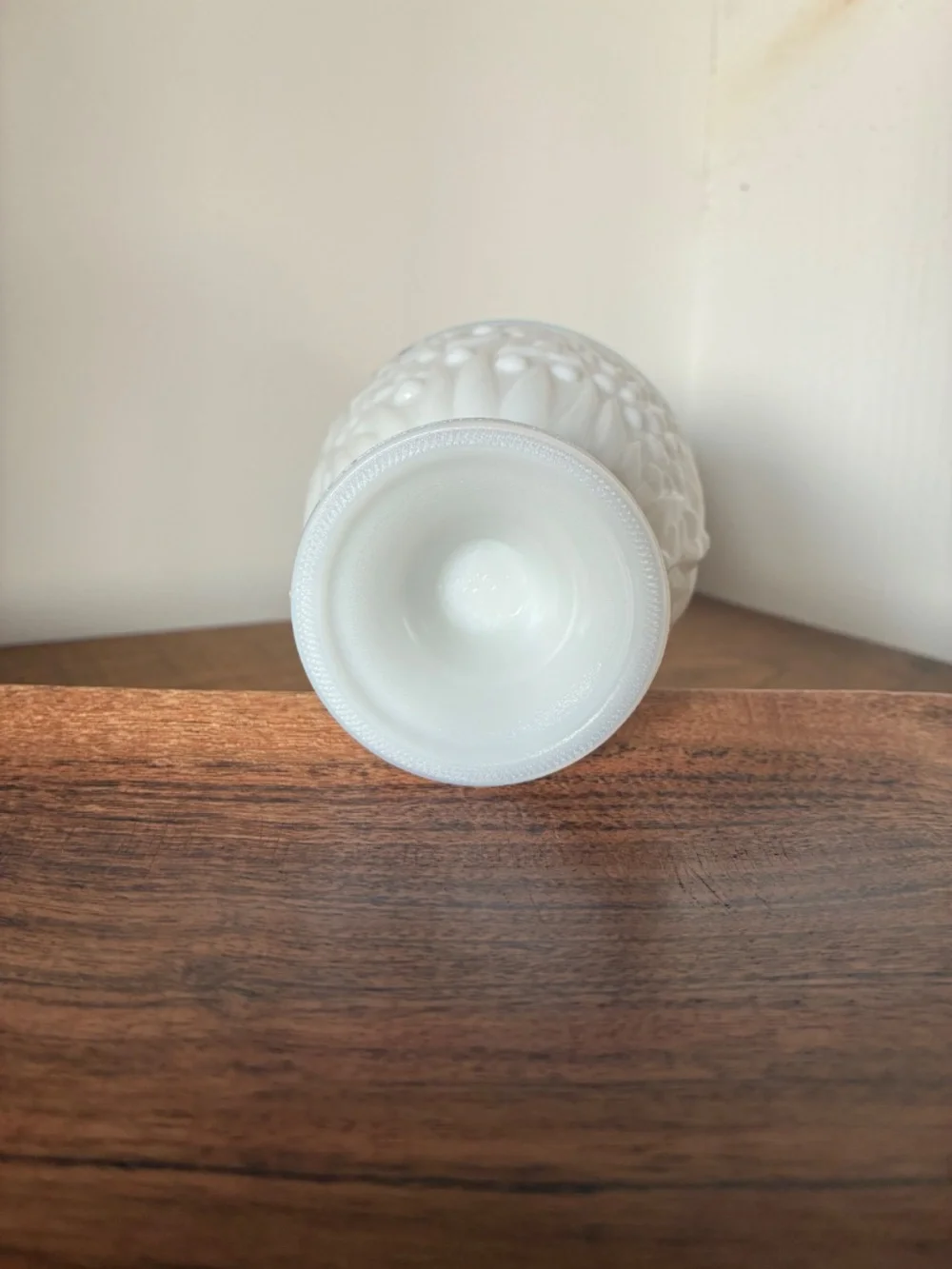 Vintage Avon Milk Glass Covered Candy Dish Pedestal | Egg Shaped Floral Pattern